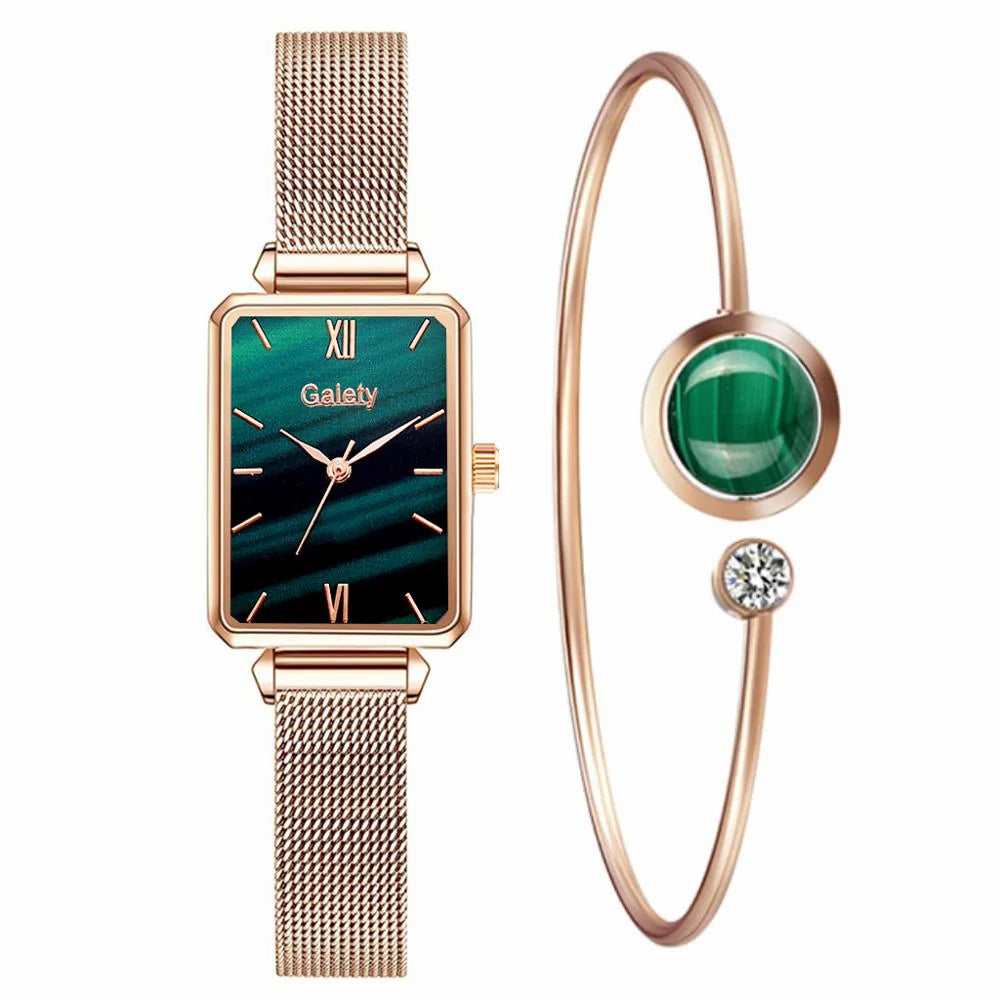 Women's watch discount and bracelet combo