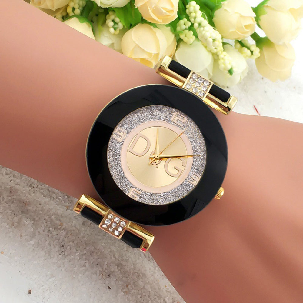 Black Quartz Womens Watch