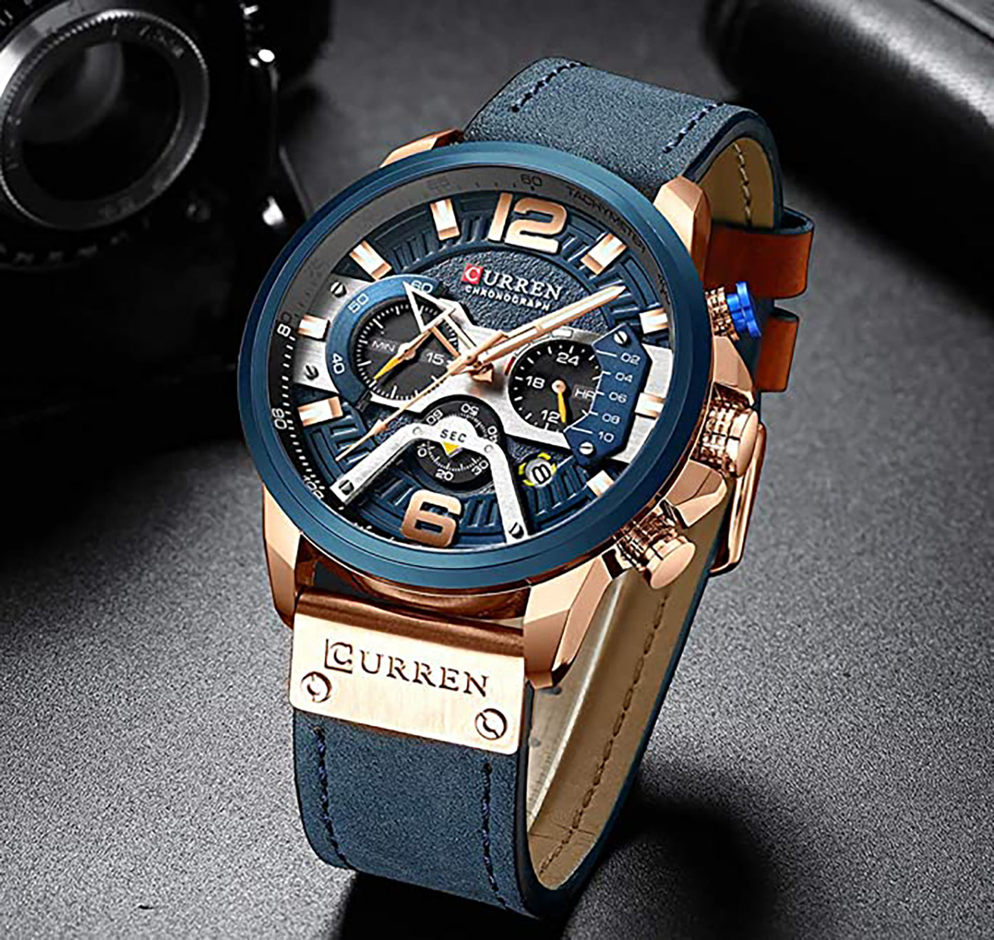 Curren 2025 blue watch